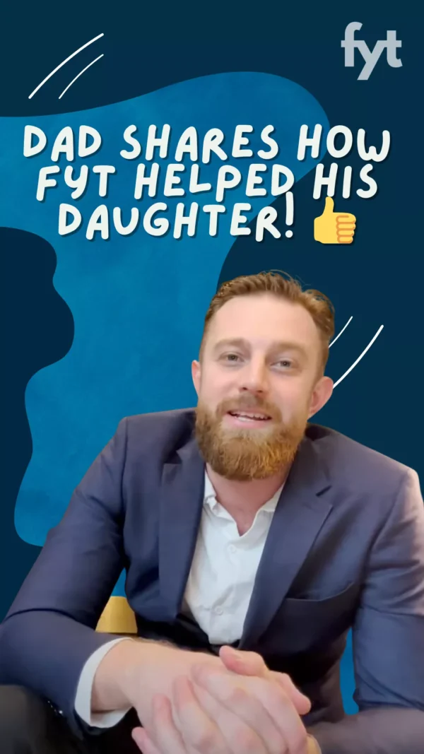 A parent talking about their child’s tutoring